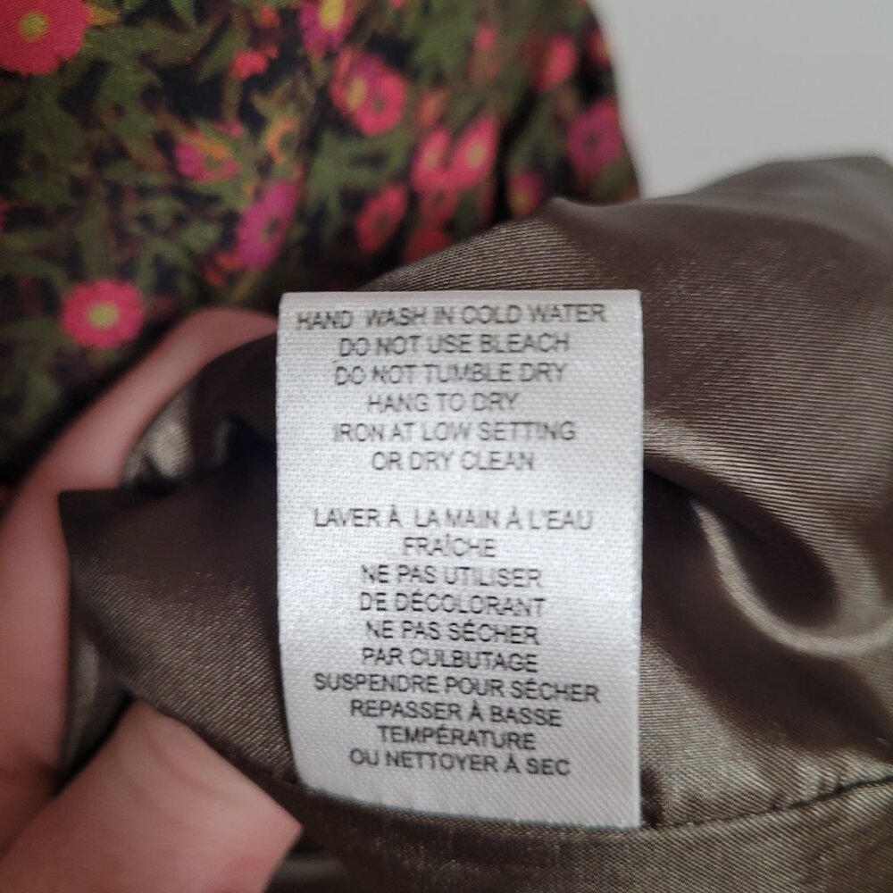Liberty of London Floral Silk Wrap Dress - Picture 9 of 12